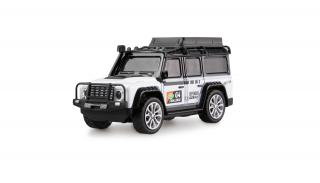 Amewi RC Terénní vozidlo 1:64 bílé (Amewi Terénní vůz, v měřítku 1:64, RTR, 2,4 GHz, kovová karoserie, LED osvětlení, pohon 2WD, gumové pneumatiky, 3 různé rychlosti - vhodné pro začátečníky, barva bílá.)