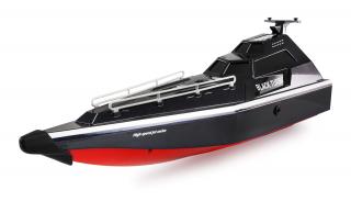 Amewi RC vojenský člun Black Turbo černý (&lt;P&gt;Vojenský člun Black Turbo, proudový pohon,&amp;nbsp;délka&amp;nbsp;420 mm, 2,4 GHz, RTR, chlazení motoru, barva černá.&lt;/P&gt;)