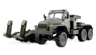 Amewi RC vojenský truck Ural B36 s podvalníkem 6WD 1:16 (&lt;P&gt;Vojenský nákladní automobil URAL B36, pohon 6WD, měřítko 1:16, RTR, LED osvětlení, elektronická ochrana proti převrácení, gumové pneumatiky, ochrana proti stříkající vodě, vhodné pro začáte