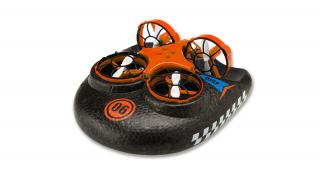 Amewi Trix - 3v1, RC dron, vznášedlo, loď, oranžový (AMEWI TRIX - 3-IN-1,&amp;nbsp;vznášedlo, dron, loď, 2 rychlosti, headless mode, 360° otočky, RTF)