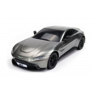 Aston Martin VANTAGE, licencovaný model 1:14, LED, 100% RTR, šedý (Aston Martin VANTAGE, licencovaný model 1:14, LED přední osvětlení, gumové pneumatiky,&amp;nbsp;100% RTR, v šedé barvě&lt;BR&gt;)