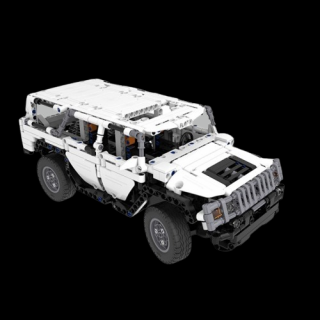 CaDA RC stavebnice Hummer H2 Warrior 325 dílků (CaDA stavbnice Hummer H2 Warrior 2v1 RC stavebnice,&amp;nbsp;obsahuje kompletní RC výbavu,&amp;nbsp;325&amp;nbsp;dílů. Programovatelné pomocí aplikace.)