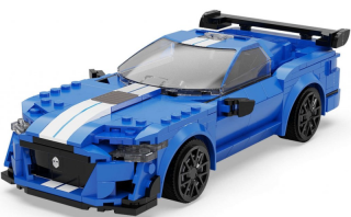 CaDA RC stavebnice sporťáku Blue Knight 325 dílků (CaDA stavbnice sporťáku Blue Knight, 2v1 RC stavebnice,&amp;nbsp;obsahuje kompletní RC výbavu,&amp;nbsp;325&amp;nbsp;dílů. Programovatelné pomocí aplikace.)