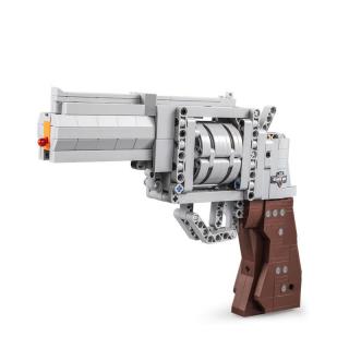 CaDA stavebnice Revolver 475 dílků, střílí plastové tyčinky. (CaDA stavebnice&amp;nbsp;revolver cca&amp;nbsp;475 dílů. Střílí plastové tyčinky.)
