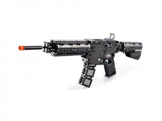 CaDA stavebnice útočná puška M4A1 Mauser, 621 dílků, zásobník na střelbu gumičkami (CaDA stavebnice útočná puška&amp;nbsp;M4A1,&amp;nbsp;cca&amp;nbsp;621 dílů. Zásobník na postupnou střelbu gumiček.)