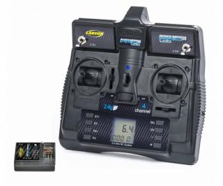 Carson ovladač Reflex Stick Pro s LCD displayem, 4 Kanál, 2,4GHz (Vysílač&amp;nbsp;Reflex Stick&amp;nbsp;Pro s LCD displayem od&amp;nbsp;firmy CARSON,&amp;nbsp;4 kanál, 2,4GHz)