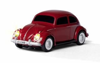 Carson RC auto Volkswagen Beetle 1:87 červená (&lt;P&gt;High-tech licencovaný model&amp;nbsp;VW Beetle&amp;nbsp;RTR&amp;nbsp;pro železniční kolejiště, plně proporcionální s LED osvětlením a realistickými zvuky&amp;nbsp;v měřítku 1:87.&lt;/P&gt;)
