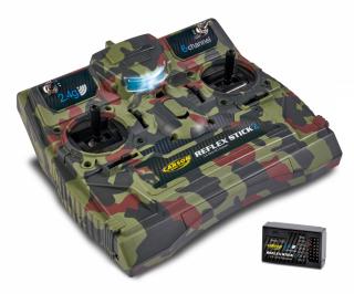 Carson RC souprava FS  Reflex Stick II , 6 Kanál, 2,4GHz Camouflage (Vysílač&amp;nbsp;FS&amp;nbsp;Reflex Stick&amp;nbsp;II Camouflage&amp;nbsp;od&amp;nbsp;firmy CARSON,&amp;nbsp;6 kanál, 2,4GHz)