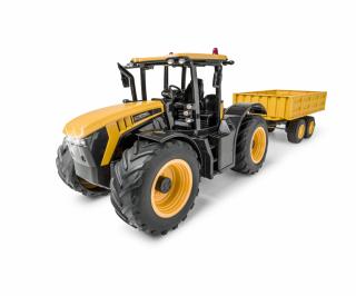 Carson RC traktor JCB Fastrac 4200 se sklápěcím vozíkem, 2.4G, 100% RTR sada (&lt;P&gt;Propracovaný RC traktor JCB Fastrac 4200 s elektricky sklopným vozíkem, led osvětlením a zvukovým modulem od německého dodavatele Carson Modellbau. Měřítko 1:16, 100% R