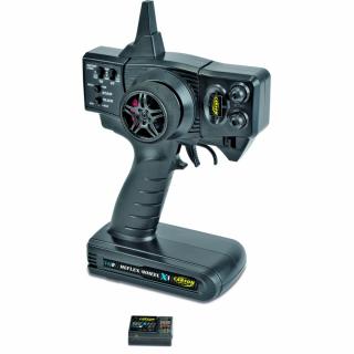 Carson Reflex X1 2-kanálová souprava s přijímačem (Carson Reflex X1 2-kanálový 2,4 Ghz dálkový ovladač a čtyřkanálový přijímač.)