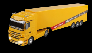 Cartronic RC kamion Mercedes-Benz Actros 1:32 RTR, LED, zvuky (&lt;P&gt;Licencovaný&amp;nbsp;kamion Mercedes-Benz Actros v měřítku 1:32 udělá radost každému fandovi kamionů. LED osvětlení, realistické zvuky, krásný podstavec pro model.&lt;/P&gt;)