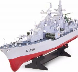 Cartronic RC ruský torpédoborec Sovremennyj Destroyer 1:275 2,4 Ghz (&lt;P&gt;Ruský torpédoborec Sovremennyj 956A je funkční model lodi na dálkové ovládání v měřítku 1:275 vhodný pro začátečníky v kopletním setu RTR. Pohon i ovládání lodě zajišťuje dvojic