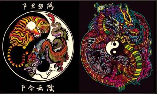 Colorvelvet Sametové desky Yin Yang Drak (&lt;P&gt;&lt;STRONG&gt;SAMETOVÉ DESKY,&amp;nbsp;DVA OBRÁZKY&amp;nbsp;- YIN YANG DRAK.&lt;/STRONG&gt;&lt;/P&gt;)