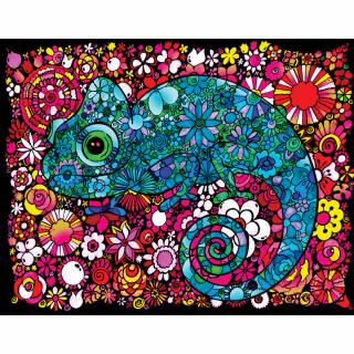 Colorvelvet Sametový obrázek Chameleón 47x35cm (&lt;P&gt;&lt;STRONG&gt;Velký sametový obrázek, vel. L - Chameleón&lt;/STRONG&gt;&lt;STRONG&gt;.&lt;/STRONG&gt;&lt;/P&gt;)