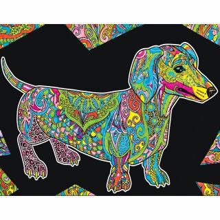 Colorvelvet Sametový obrázek Jezevčík 21x29,7cm (&lt;P&gt;&lt;STRONG&gt;Sametový obrázek, vel. S&amp;nbsp;- Jezevčík&lt;/STRONG&gt;&lt;STRONG&gt;.&lt;/STRONG&gt;&lt;/P&gt;)