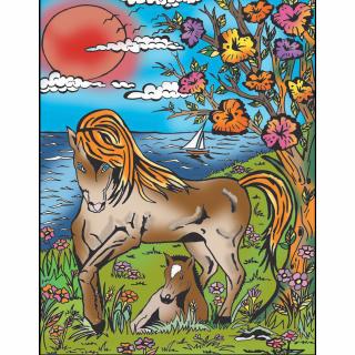 Colorvelvet Sametový obrázek Koně 21x29,7cm (&lt;P&gt;&lt;STRONG&gt;Sametový obrázek, vel. S&amp;nbsp;- Koně&lt;/STRONG&gt;&lt;STRONG&gt;.&lt;/STRONG&gt;&lt;/P&gt;)