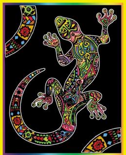Colorvelvet Sametový obrázek Mlok 47x35cm (&lt;P&gt;&lt;STRONG&gt;VELKÝ SAMETOVÝ OBRÁZEK - MLOK.&lt;/STRONG&gt;&lt;/P&gt;)