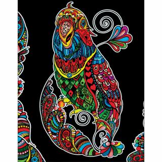 Colorvelvet Sametový obrázek Papoušek 47x35cm (&lt;P&gt;&lt;STRONG&gt;Velký sametový obrázek, vel. L - Papoušek.&lt;/STRONG&gt;&lt;/P&gt;)