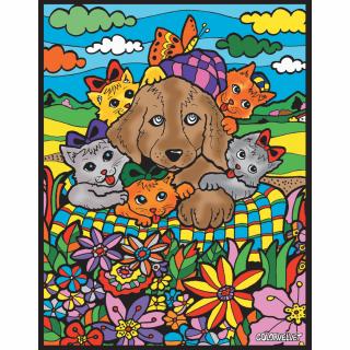 Colorvelvet Sametový obrázek Pes a kočky 21x29,7cm (&lt;P&gt;&lt;STRONG&gt;Sametový obrázek, vel. S&amp;nbsp;- Pes a kočky&lt;/STRONG&gt;&lt;STRONG&gt;.&lt;/STRONG&gt;&lt;/P&gt;)