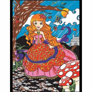 Colorvelvet Sametový obrázek Princezna 21x29,7cm (&lt;P&gt;&lt;STRONG&gt;Sametový obrázek, vel. S&amp;nbsp;- Princezna&lt;/STRONG&gt;&lt;STRONG&gt;.&lt;/STRONG&gt;&lt;/P&gt;)
