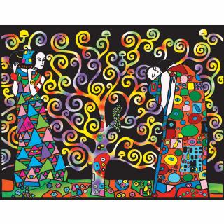Colorvelvet Sametový obrázek Strom života 47x35cm (&lt;P&gt;&lt;STRONG&gt;Velký sametový obrázek, vel. L - Strom života.&lt;/STRONG&gt;&lt;/P&gt;)