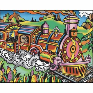 Colorvelvet Sametový obrázek Vlak 21x29,7cm (&lt;P&gt;&lt;STRONG&gt;Sametový obrázek, vel. S&amp;nbsp;- Vlak&lt;/STRONG&gt;&lt;STRONG&gt;.&lt;/STRONG&gt;&lt;/P&gt;)