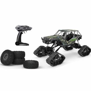 Crawler XXL Type Rally Car 4WD, 1:10, kola i pásy, LED, RTR (Crawler XXL Type Rally Car 4WD, 1:10, model je dodáván s pásy i koly, celoodpružení, 2 pohonné elektromotory,&amp;nbsp;LED osvětlení, 100% RTR)