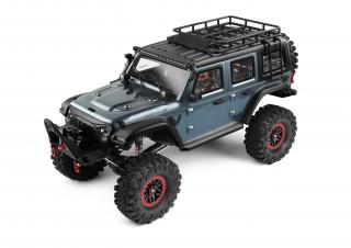 DF models DF-4S PRO Crawler zelenošedá metalíza 313mm 1:10, naviják, LED (DF-4S PRO Crawler zelenošedá metalíza 313mm 1:10 profesionální Crawler 2,4 Ghz, 1:10 RTR,&amp;nbsp;uzávěrky, portálové nápravavy, 2 rychlosti, LED osvětlení, naviják, 25kg servo říz