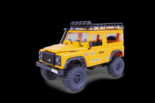 DF models RC crawler Land Rover Defender D90 1:12 LED 4WD proporcionální (&lt;P&gt;D90 Rock Crawler v podobě legendárního Land Roveru Defender, 1:12,&amp;nbsp;4WD, LED světla a blinkry,&amp;nbsp;2,4 GHz, ochrana proti sříkající vodě, plně proporcionální, 
