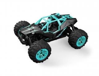 DF models RC truggy Fun-Racer 1:14 tyrkysová (DF Fun-Racer 4WD, 1:14, 2,4 GHz, nastavitelná rychlost 3-35 km/h, RTR, oranžový, proporcionální ovládání, kuličkové ložiska,&amp;nbsp;voděodolný IPx4)