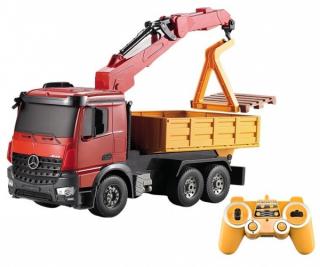 DOUBLE E RC nákladní auto s ramenem Mercedes-Benz Arocs 1:20 (&lt;P&gt;DETAILNĚ PROPRACOVANÝ PLNĚ FUNKČNÍ MERDES-BENZ AROCS S VÝSUVNÝM RAMENEM V MĚŘÍTKU 1:20.&amp;nbsp;&lt;/P&gt;)