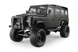 DoubleE RC auto Land Rover Defender D110 Wagon 1:8 černá (Land Rover Defender D110 Wagon 1:8, 2.4 GHz,&amp;nbsp;licencováno,&amp;nbsp; plně proporcionální, plastová karoserie s uhl. vlákny, LED osvětlení, ALU olejové tlumiče, kovové šasi, otevíratelné&amp