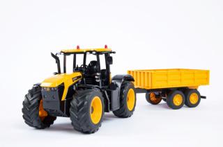 DoubleE RC traktor JCB se sklápěcím vozíkem 1:16 (&lt;P&gt;Propracovaný RC traktor&amp;nbsp;se sklápěcím vozíkem,&amp;nbsp;s osvětlením a zvukovým modulem, 2,4GHz, měřítko&amp;nbsp;1:16, 100% RTR sada.&lt;/P&gt;)