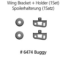 Držák zadních spojlerů pro buggy, truggy (&lt;P&gt;6474 Držák zadních spojlerů, Buggy i Truggy. &lt;/P&gt;)