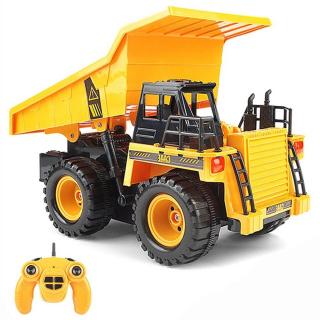 DUMPER 1:24, 2,4 Ghz, režim demo, sklápění, zvukový modul, akumulátor (Sklápěcí dumper&amp;nbsp;1:24, 2,4 Ghz, demo režim,&amp;nbsp;funkční sklápění, zvuky.)