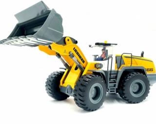 FM-Electrics RC nakladač LIEBHERR L566 PRO 1:14 (&lt;P&gt;LICENCOVANÝ CELOKOVOVÝ NAKLADAČ LIEBHERR L566. Měřítko 1:16. 2,4Ghz, zvukový a světelný modul, 10 ovládacích kanálů, plně proporcionální ovládání, maják&lt;/P&gt;)