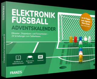 Franzis adventní kalendář elektronický fotbal (&lt;P&gt;Elektonický fotbalový adventní kalenář. Postav si během adventu svou vlastní&amp;nbsp;elektronickou fotbalovou hru!&lt;FONT color=#0f1111 face=Arial&gt;&lt;/FONT&gt;&lt;/P&gt;)