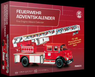 Franzis adventní kalendář Mercedes-Benz hasičské auto se zvukem 1:43 (&lt;P&gt;Pořiďte si&amp;nbsp;speciální&amp;nbsp;vydání&amp;nbsp;Franzis -&amp;nbsp;adventní zvukový&amp;nbsp;kalendář&amp;nbsp;Mercedes-Benz L1519 v měřítku 1:43. Ideální kousek do Vaší