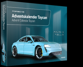 Franzis adventní kalendář Porsche Taycan se zvukem 1:24 (&lt;FONT color=#0f1111 face=Arial&gt;
&lt;P&gt;&lt;FONT color=#0f1111 size=2 face=Arial&gt;Pořiďte si speciální&amp;nbsp;adventní zvukový kalendář&amp;nbsp;Porsche Taycan se zvukem v měřítku 1:24. I