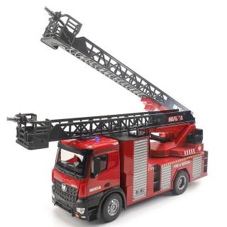 Huina RC hasičské auto Mercedes-Benz Arocs s žebříkem a stříkačkou 1:14 (&lt;P&gt;Model ve stylu Mercedes-Benz Arocs HASIČI&amp;nbsp;:14 s funkčním žebříkem a stříkačkou, možnost otáčení o 270° a zdvihu až do 60 cm, 2.4 GHz, proporcionální,&amp;nbsp;LED o