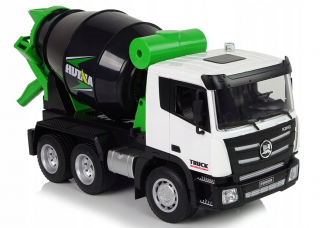 Huina RC propracovaný domíchávač Mix 1:18 (&lt;P&gt;Do detailu propracovaný model&amp;nbsp;betonmixu 1:18, LED osvětlení, zvukový modul, akupak, pohon 4WD, 2,4Ghz.&lt;/P&gt;)