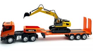 Huina RC sada podvalníku a bagru 1:24 (&lt;P&gt;Podvalník v měřítku 1:24, 2,4Ghz,&amp;nbsp;zvukový a světelný modul,&amp;nbsp;9 kanálů, DEMO, barva podvalníku oranžová, barva bagru žlutá.&lt;/P&gt;)