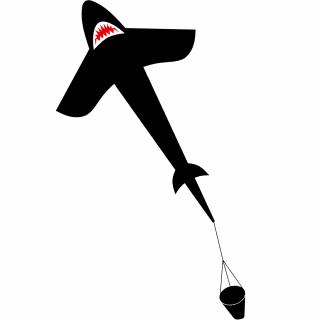 Invento drak Žralok Kite 5 (&lt;P&gt;Létající drak pro děti Žralok, rozměr 150 x 95cm, věk 5+.&lt;/P&gt;)