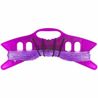 Invento navíječ Liros Dyneema 100 kPa, 2 x 35 m pro sportovní řiditelné draky (&lt;P&gt;Řídící sada z bílých hi-tech šňůr od Liros Dyneema, 100kPa, 2 x 35 metrů, barva fialová.&lt;/P&gt;)