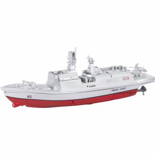 Invento RC mini bitevní loď na dálkové ovládání do bazénu i jezera (Maketová RC mini bitevní loď na dálkové ovládání. Kompletní RTR set.)