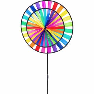 Invento větrník Magic Wheel Duet Rainbow (Větrník Magic Wheel Duet Rainbow je jako&amp;nbsp;kouzelná duha - jak vítr sílí, barvy se mísí a vytvářejí fascinující efekty. Magic Wheel Duet Rainbow bude ozdobou vaší zahrady, terasy nebo balkónu.&lt;BR&gt;)