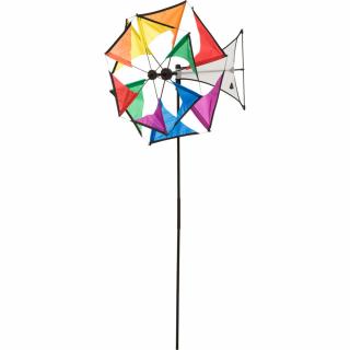 Invento větrník Mini Duet Rainbow (Větrník Mini Duet Rainbow je jako&amp;nbsp;duhová květina&amp;nbsp;- jak vítr sílí, barvy se mísí a vytvářejí fascinující efekty.&lt;BR&gt;)