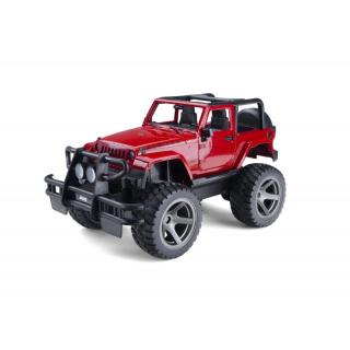 Jeep Wrangler 1:14, 2.4GHz, LED, červený (Jeep Wrangler od firmy&amp;nbsp;Siva v měřítku 1:14. LED osvětlení, zvukový model, elektrické otevírání dveří, RTR)