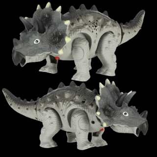 Knoki RC dinosaurus Triceratops, LED efekty, zvuky (Dinosaurus Triceratops, ovládání, LED efekty, pohyblivé části, zvukové efekty, vhodné již od 3 let.)