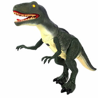 Knoki RC dinosaurus Velociraptor, LED efekty, zvuky (VELOCIRAPTOR RC Dinosaurus, IR ovládání, LED efekty, pohyblivé části, zvukové efekty, vhodné již od 3 let, RTR)